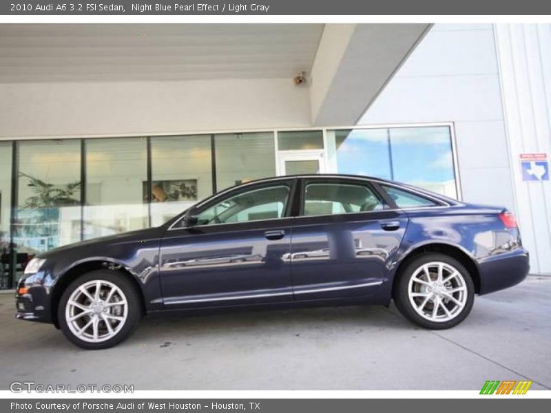 Night Blue Pearl Effect / Light Gray 2010 Audi A6 3.2 FSI Sedan