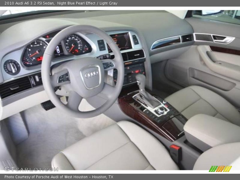 Night Blue Pearl Effect / Light Gray 2010 Audi A6 3.2 FSI Sedan