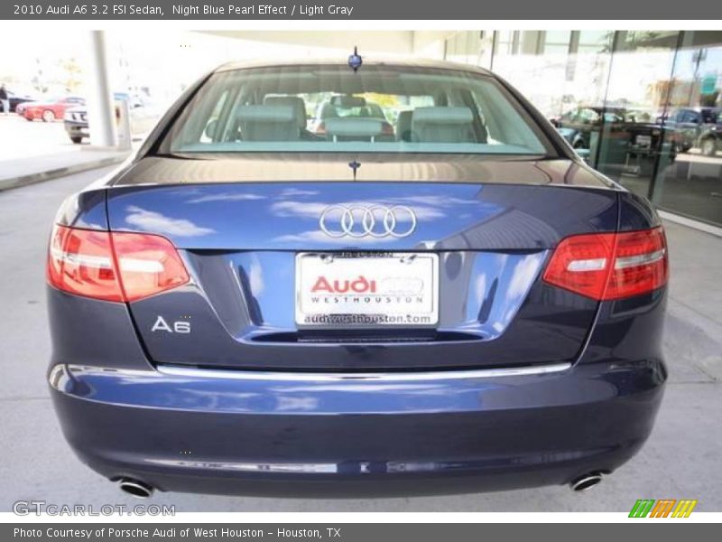 Night Blue Pearl Effect / Light Gray 2010 Audi A6 3.2 FSI Sedan