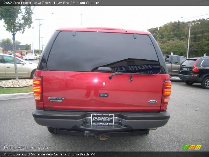 Laser Red / Medium Graphite 2002 Ford Expedition XLT 4x4