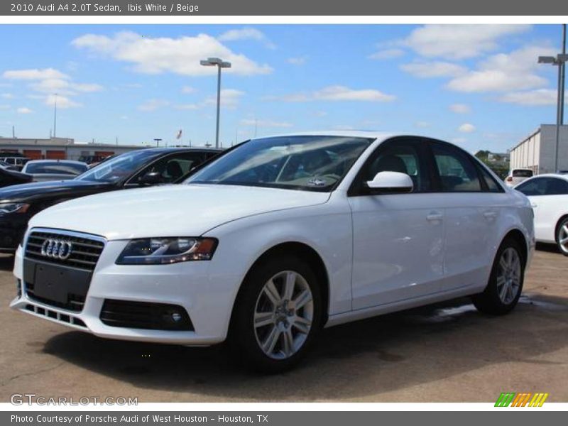 Ibis White / Beige 2010 Audi A4 2.0T Sedan