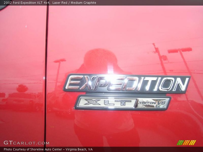 Laser Red / Medium Graphite 2002 Ford Expedition XLT 4x4