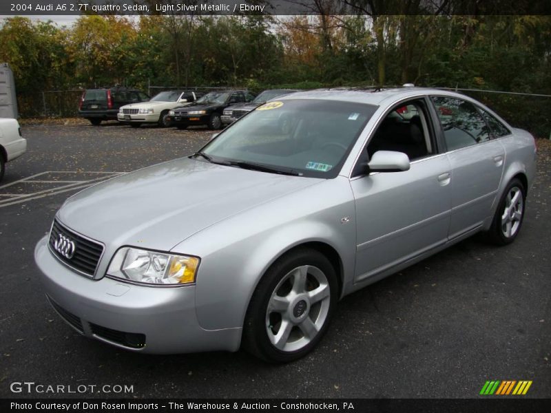 Light Silver Metallic / Ebony 2004 Audi A6 2.7T quattro Sedan