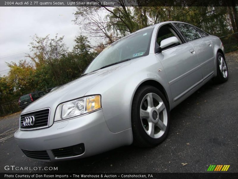 Light Silver Metallic / Ebony 2004 Audi A6 2.7T quattro Sedan