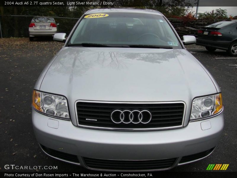 Light Silver Metallic / Ebony 2004 Audi A6 2.7T quattro Sedan