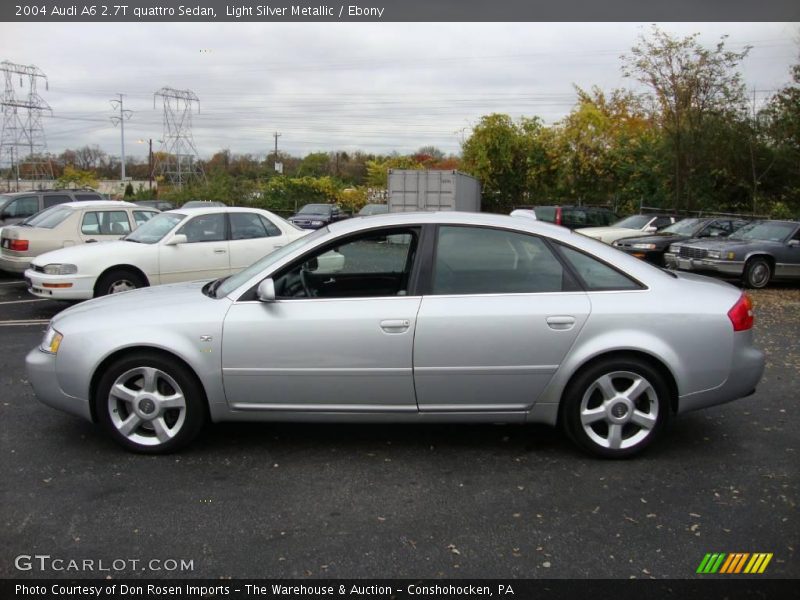 Light Silver Metallic / Ebony 2004 Audi A6 2.7T quattro Sedan