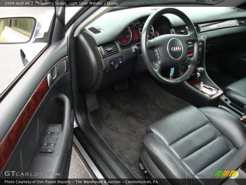 Light Silver Metallic / Ebony 2004 Audi A6 2.7T quattro Sedan