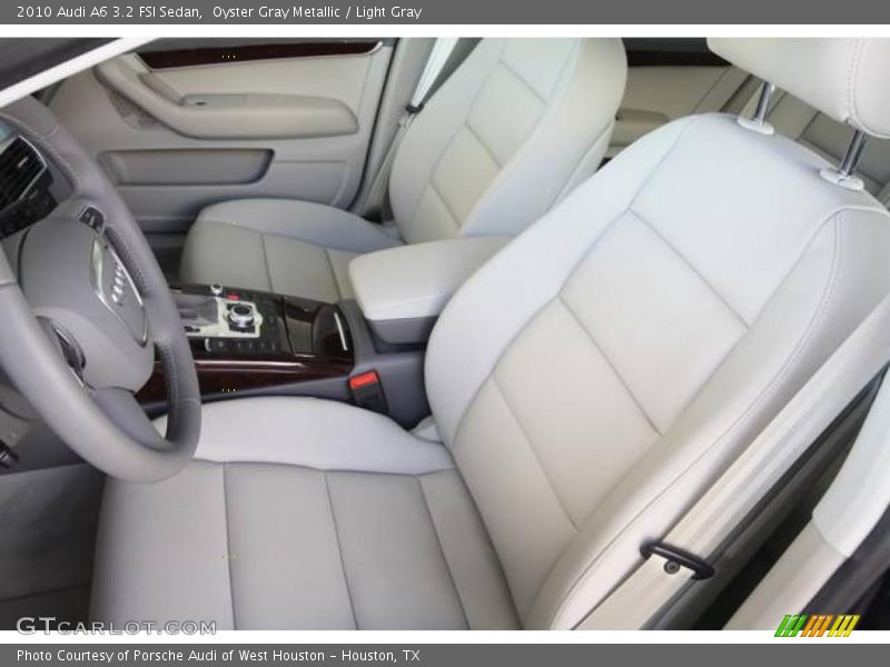 Oyster Gray Metallic / Light Gray 2010 Audi A6 3.2 FSI Sedan