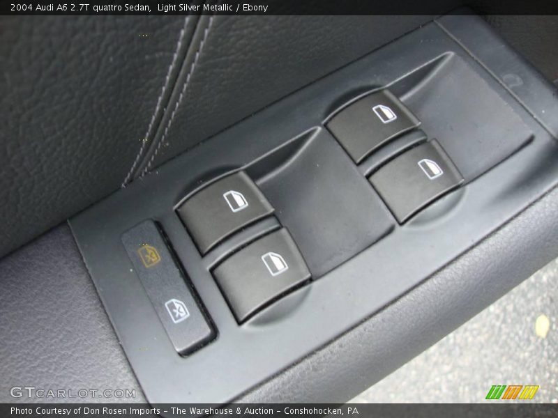 Light Silver Metallic / Ebony 2004 Audi A6 2.7T quattro Sedan