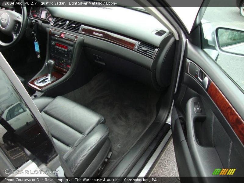 Light Silver Metallic / Ebony 2004 Audi A6 2.7T quattro Sedan