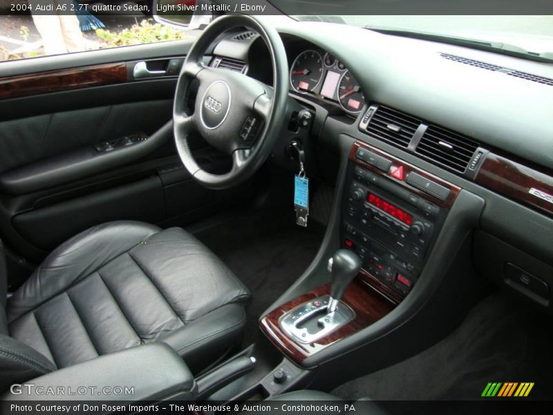 Light Silver Metallic / Ebony 2004 Audi A6 2.7T quattro Sedan