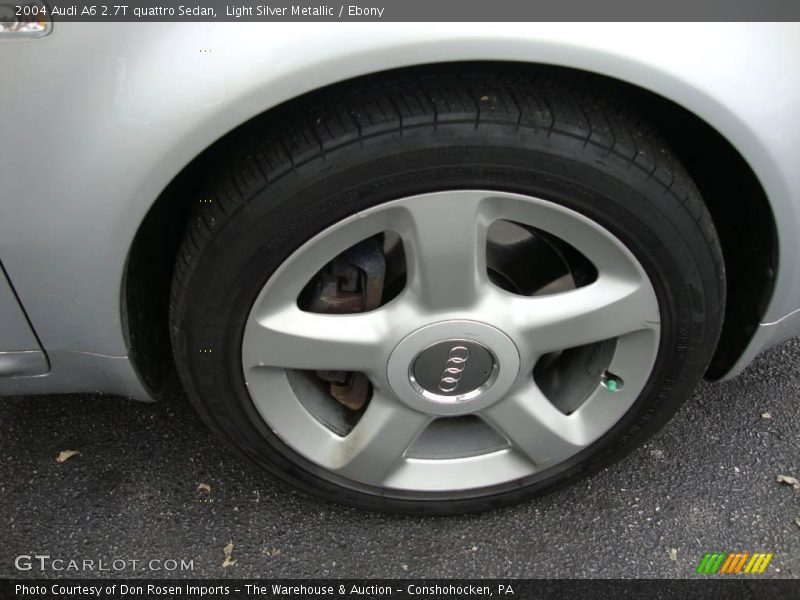 Light Silver Metallic / Ebony 2004 Audi A6 2.7T quattro Sedan