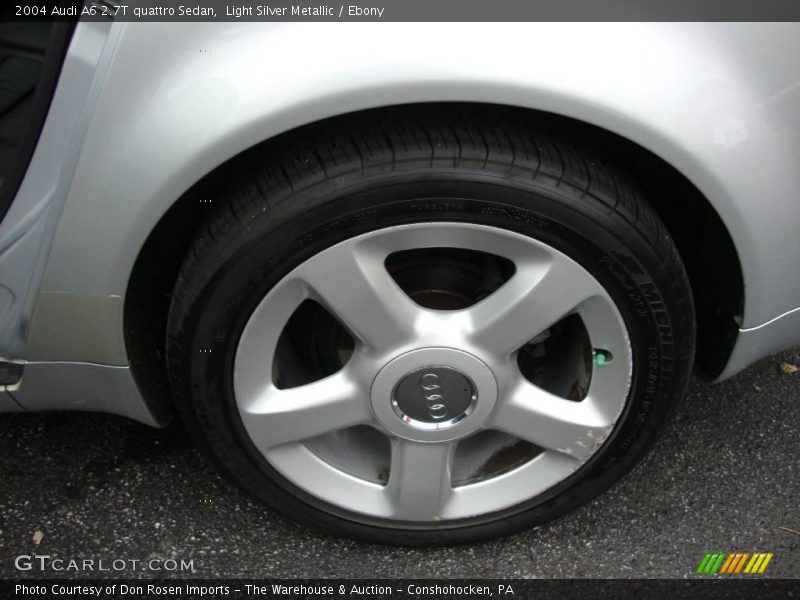 Light Silver Metallic / Ebony 2004 Audi A6 2.7T quattro Sedan