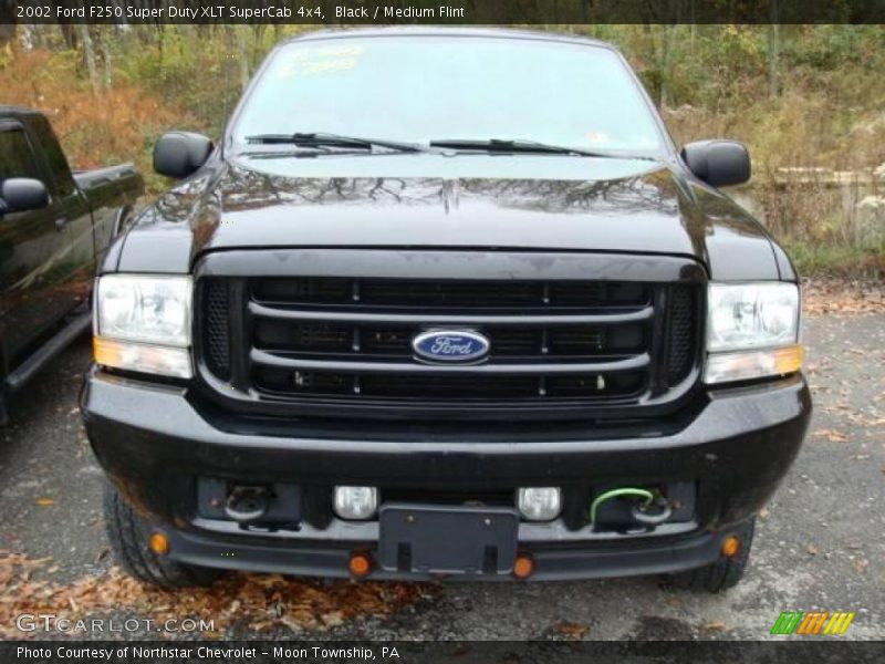 Black / Medium Flint 2002 Ford F250 Super Duty XLT SuperCab 4x4