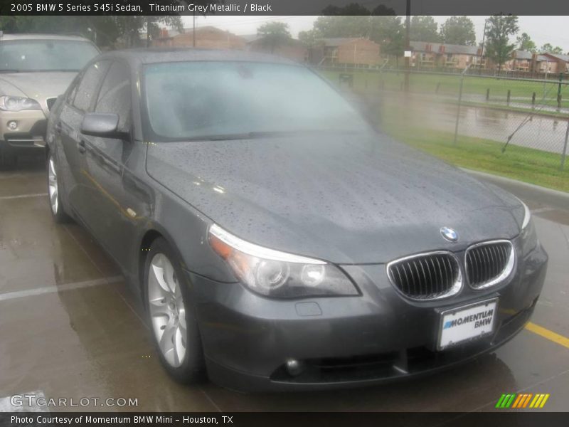 Titanium Grey Metallic / Black 2005 BMW 5 Series 545i Sedan