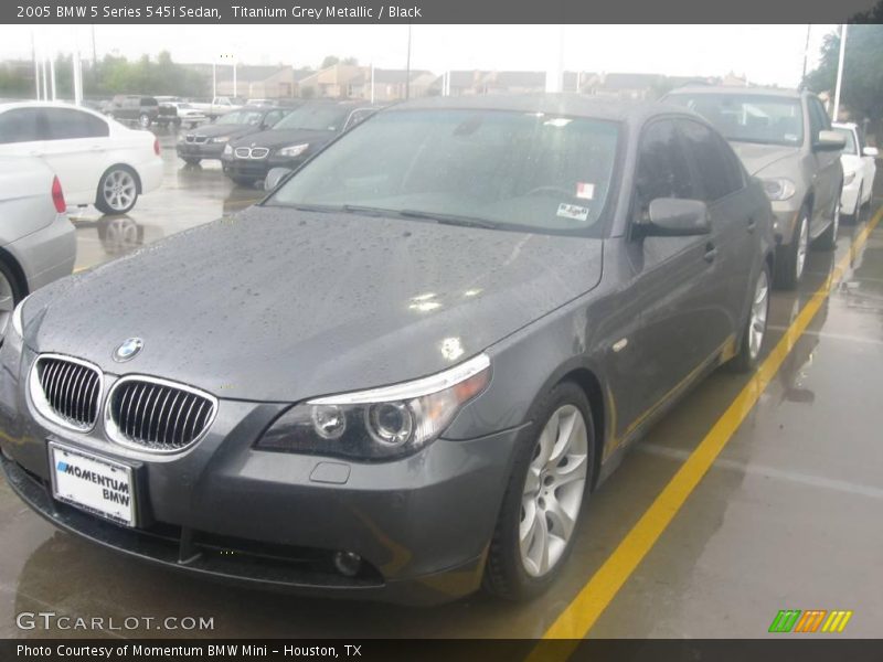 Titanium Grey Metallic / Black 2005 BMW 5 Series 545i Sedan