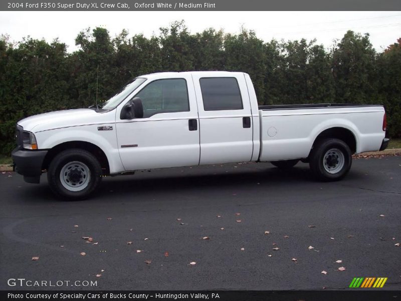 Oxford White / Medium Flint 2004 Ford F350 Super Duty XL Crew Cab