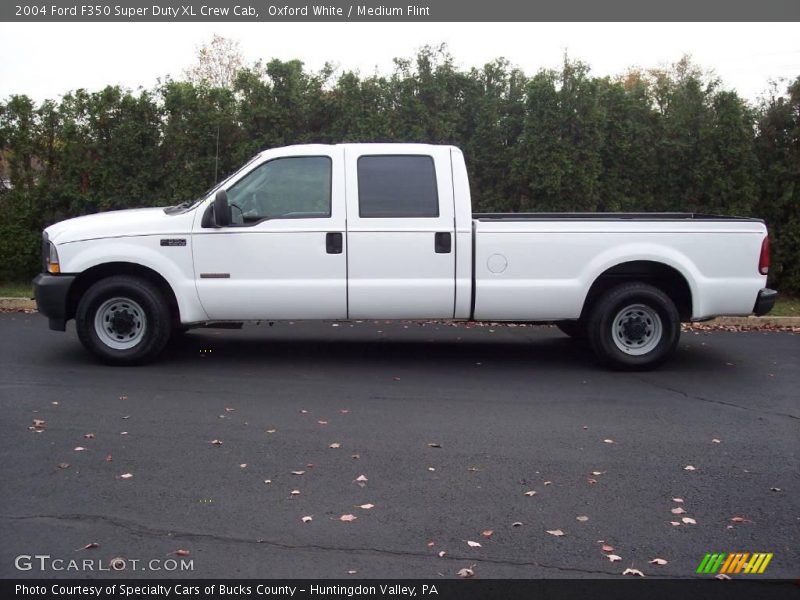 Oxford White / Medium Flint 2004 Ford F350 Super Duty XL Crew Cab