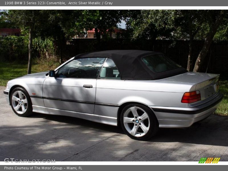 Arctic Silver Metallic / Gray 1998 BMW 3 Series 323i Convertible