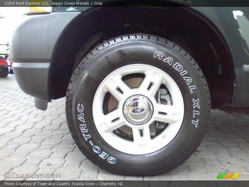 Aspen Green Metallic / Gray 2004 Ford Explorer XLS