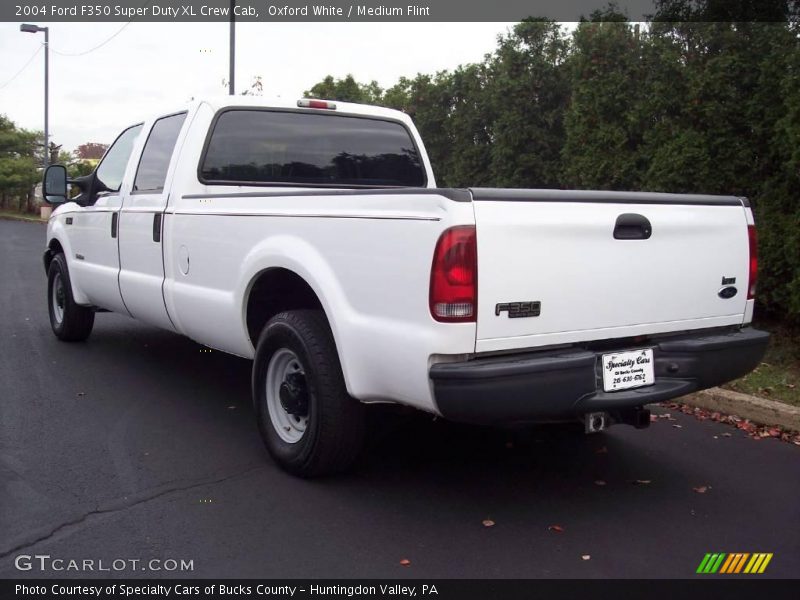 Oxford White / Medium Flint 2004 Ford F350 Super Duty XL Crew Cab