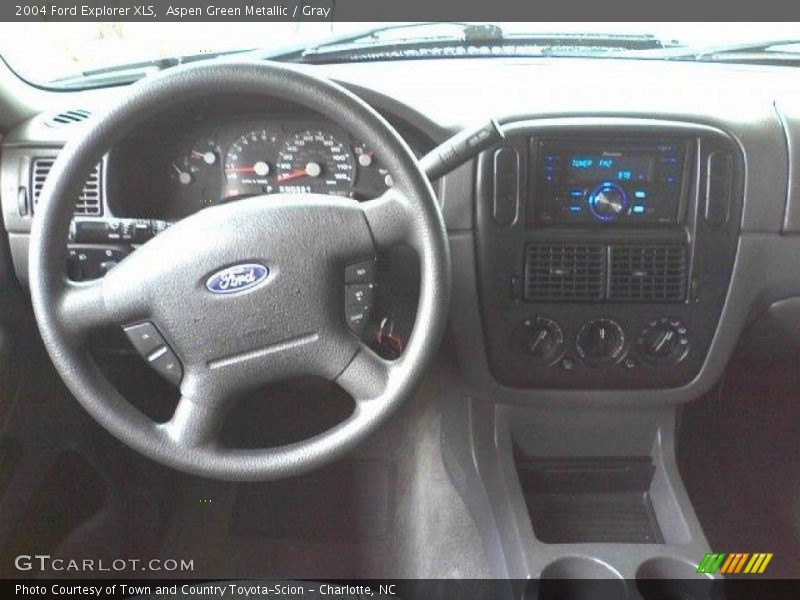 Aspen Green Metallic / Gray 2004 Ford Explorer XLS