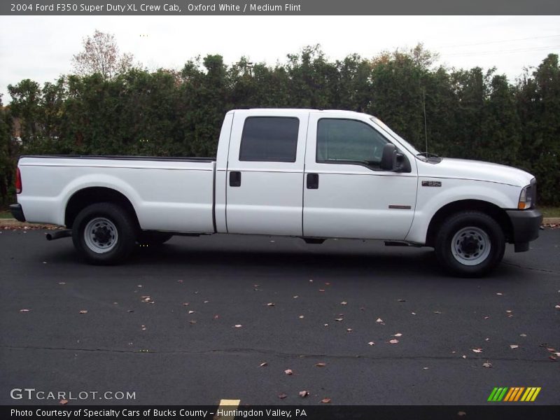 Oxford White / Medium Flint 2004 Ford F350 Super Duty XL Crew Cab