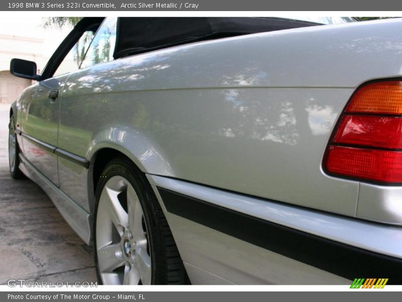 Arctic Silver Metallic / Gray 1998 BMW 3 Series 323i Convertible