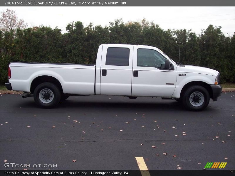 Oxford White / Medium Flint 2004 Ford F350 Super Duty XL Crew Cab