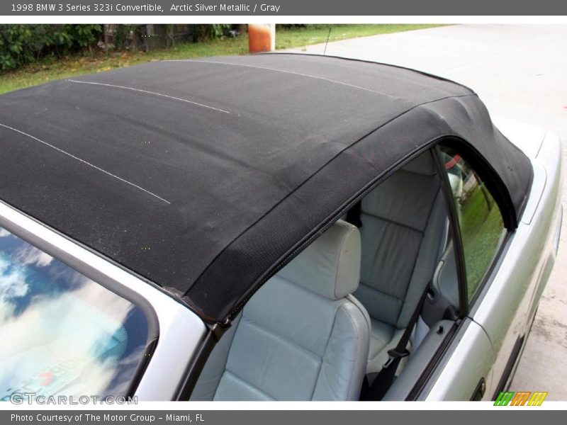 Arctic Silver Metallic / Gray 1998 BMW 3 Series 323i Convertible