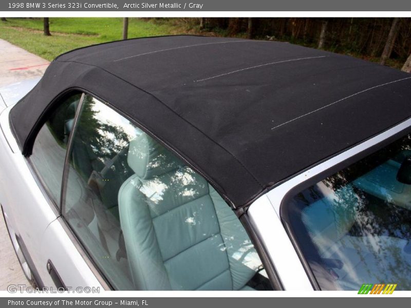 Arctic Silver Metallic / Gray 1998 BMW 3 Series 323i Convertible