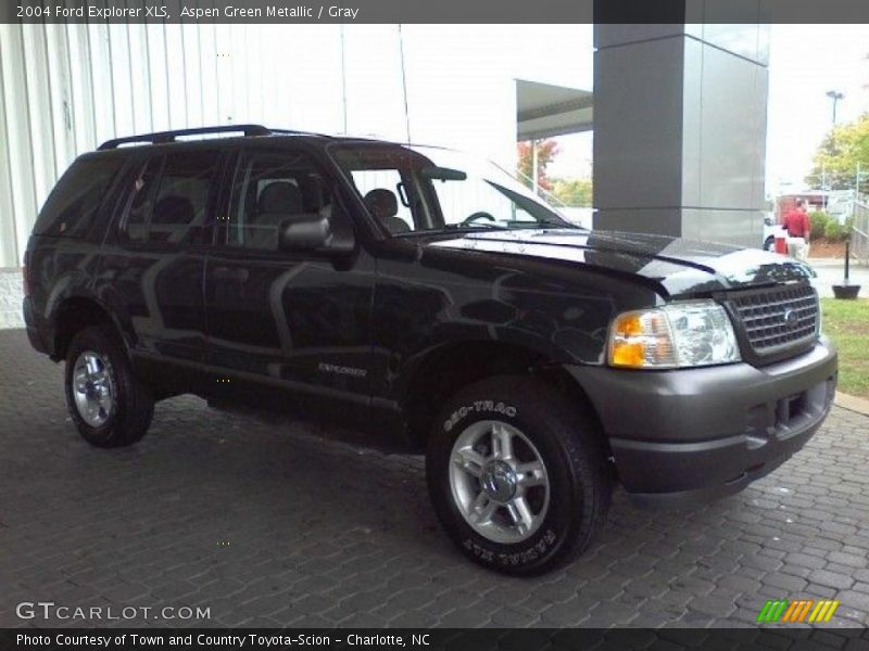 Aspen Green Metallic / Gray 2004 Ford Explorer XLS