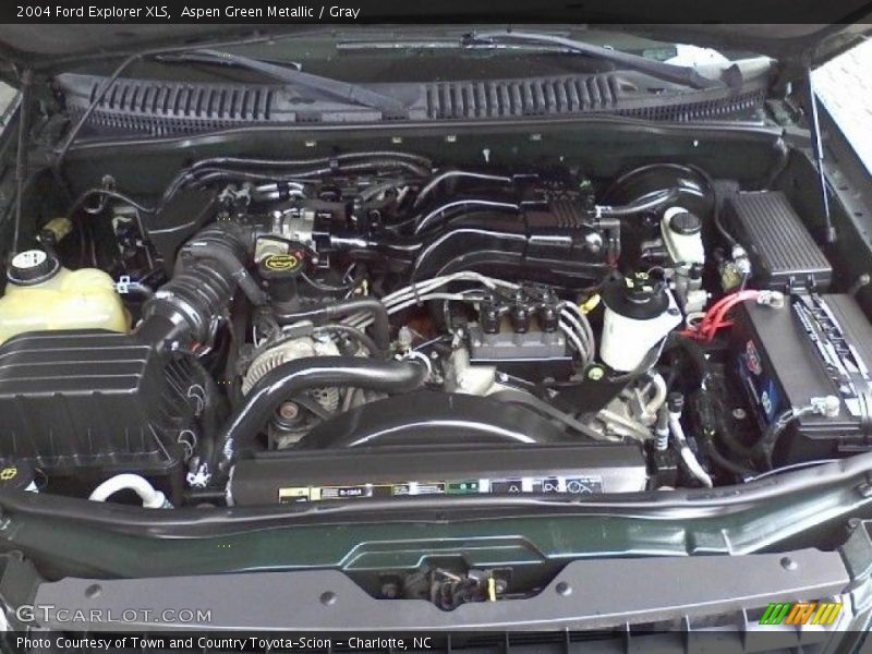 Aspen Green Metallic / Gray 2004 Ford Explorer XLS