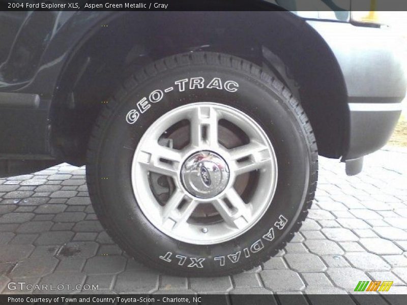 Aspen Green Metallic / Gray 2004 Ford Explorer XLS