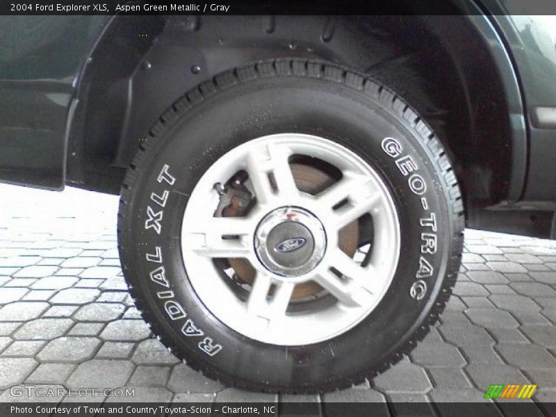 Aspen Green Metallic / Gray 2004 Ford Explorer XLS