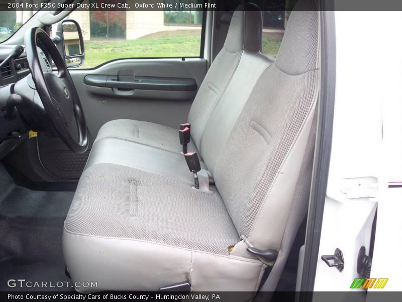 Oxford White / Medium Flint 2004 Ford F350 Super Duty XL Crew Cab