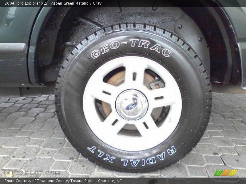 Aspen Green Metallic / Gray 2004 Ford Explorer XLS