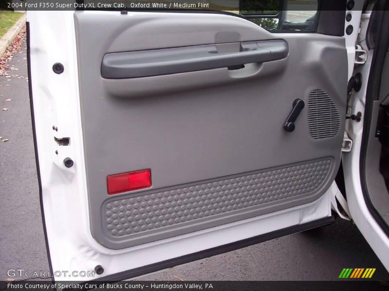 Oxford White / Medium Flint 2004 Ford F350 Super Duty XL Crew Cab