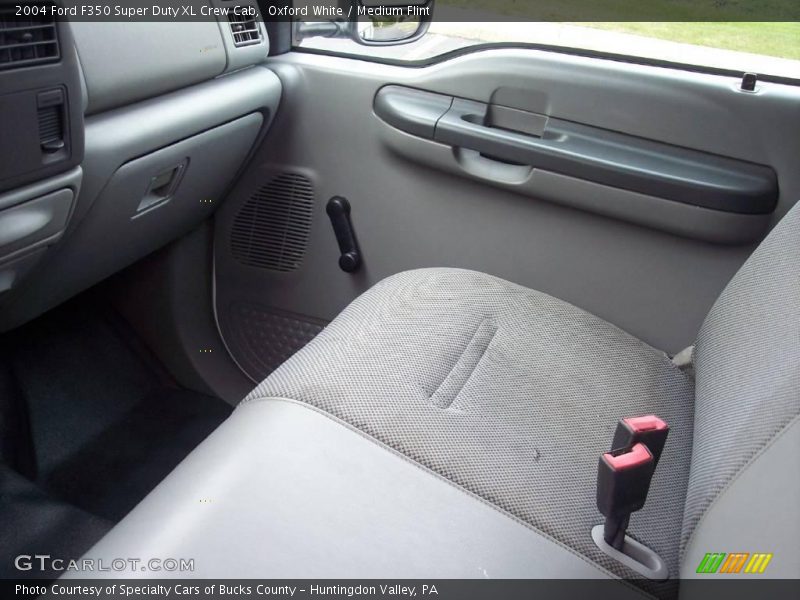 Oxford White / Medium Flint 2004 Ford F350 Super Duty XL Crew Cab