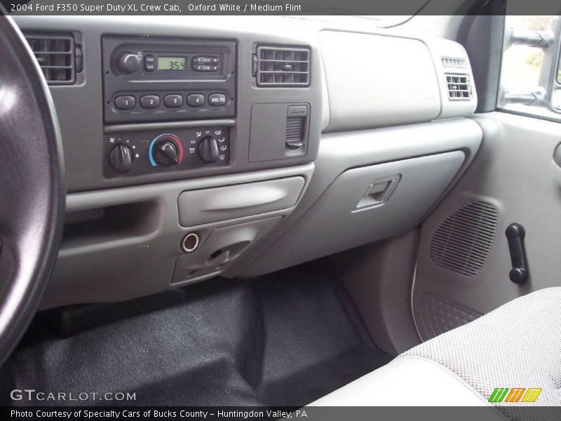 Oxford White / Medium Flint 2004 Ford F350 Super Duty XL Crew Cab
