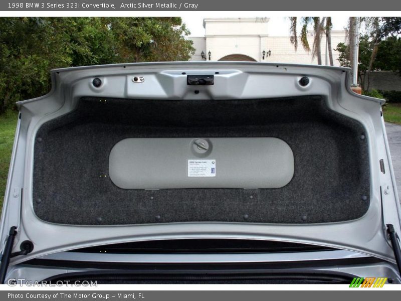 Arctic Silver Metallic / Gray 1998 BMW 3 Series 323i Convertible