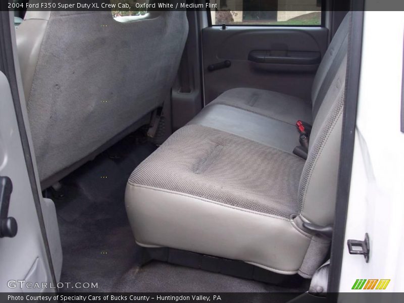 Oxford White / Medium Flint 2004 Ford F350 Super Duty XL Crew Cab