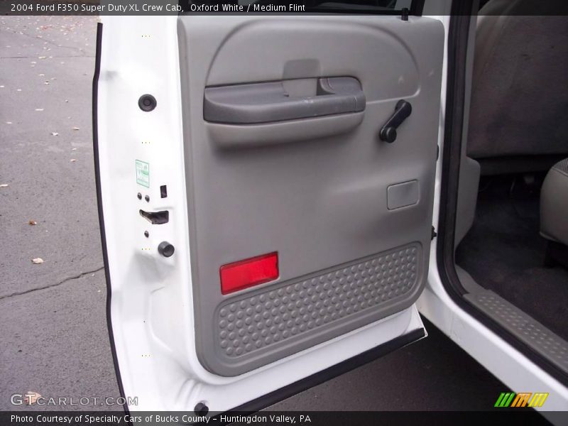 Oxford White / Medium Flint 2004 Ford F350 Super Duty XL Crew Cab