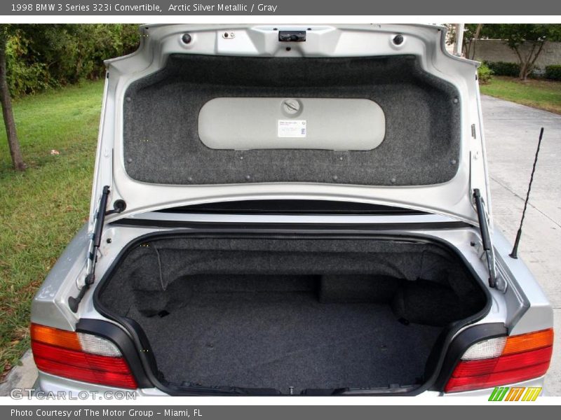 Arctic Silver Metallic / Gray 1998 BMW 3 Series 323i Convertible