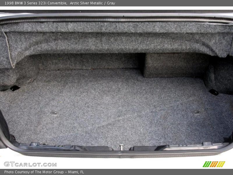 Arctic Silver Metallic / Gray 1998 BMW 3 Series 323i Convertible