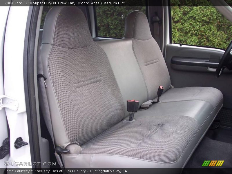 Oxford White / Medium Flint 2004 Ford F350 Super Duty XL Crew Cab