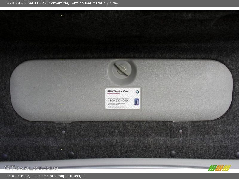 Arctic Silver Metallic / Gray 1998 BMW 3 Series 323i Convertible