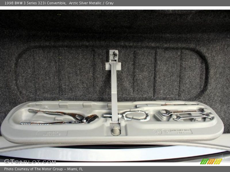 Arctic Silver Metallic / Gray 1998 BMW 3 Series 323i Convertible