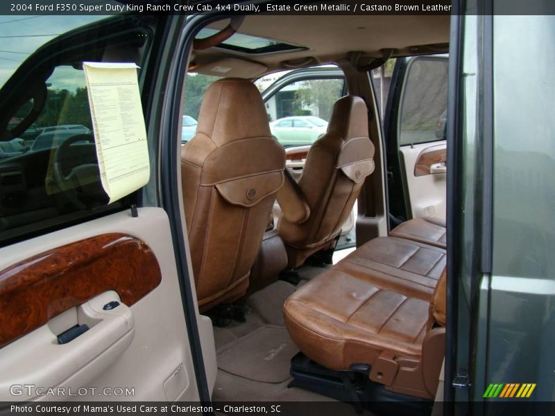  2004 F350 Super Duty King Ranch Crew Cab 4x4 Dually Castano Brown Leather Interior