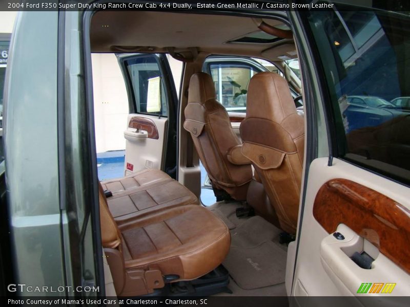  2004 F350 Super Duty King Ranch Crew Cab 4x4 Dually Castano Brown Leather Interior